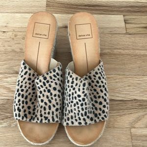 Dolce Vida Cheetah Wedges